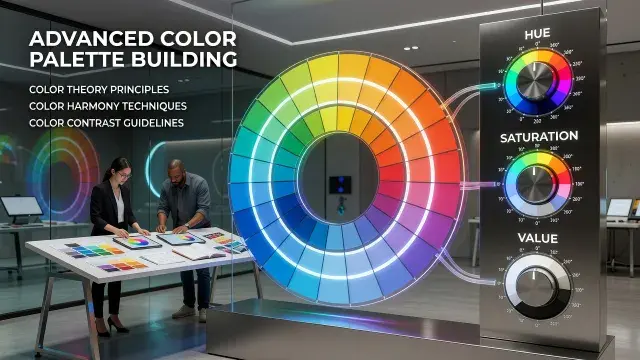 Super Color Rules: Advanced Color Palette Building with Color Theory Principles, Color Harmony Techniques, and Color Contrast Guidelines