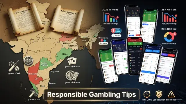 New Betting Rules in India: Online Sports Betting Legality, the Latest Indian Gaming Regulation Update, Top Betting Apps, and Responsible Gambling Tips