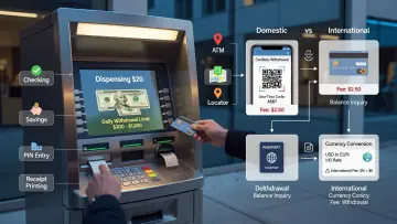 How to Withdraw Cash: ATM, Debit Card, and Cardless Options, Fees, Limits, and International Steps